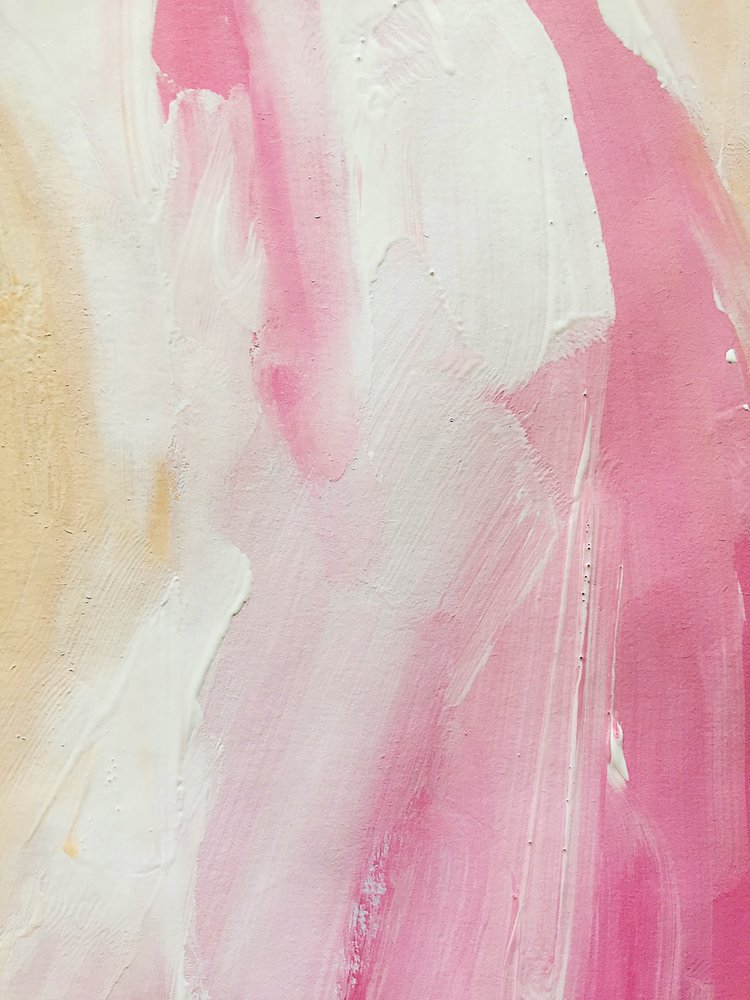 Pink Abstract Strokes by Ejaaz Haniff