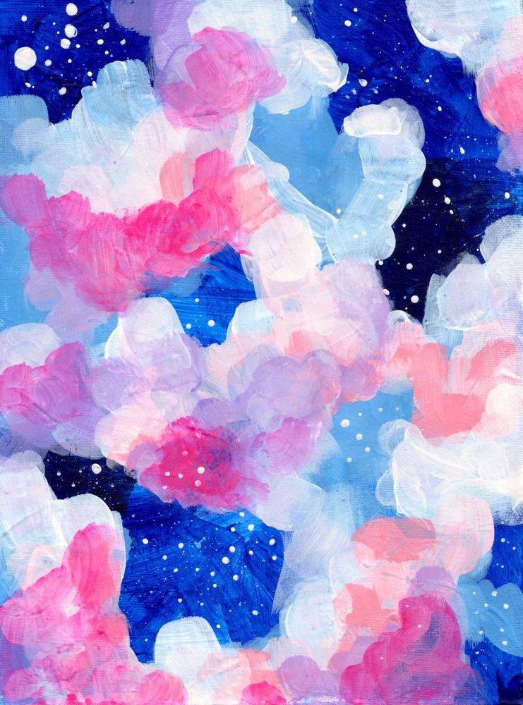 Pink Blue Dreamy Sky by Ejaaz Haniff