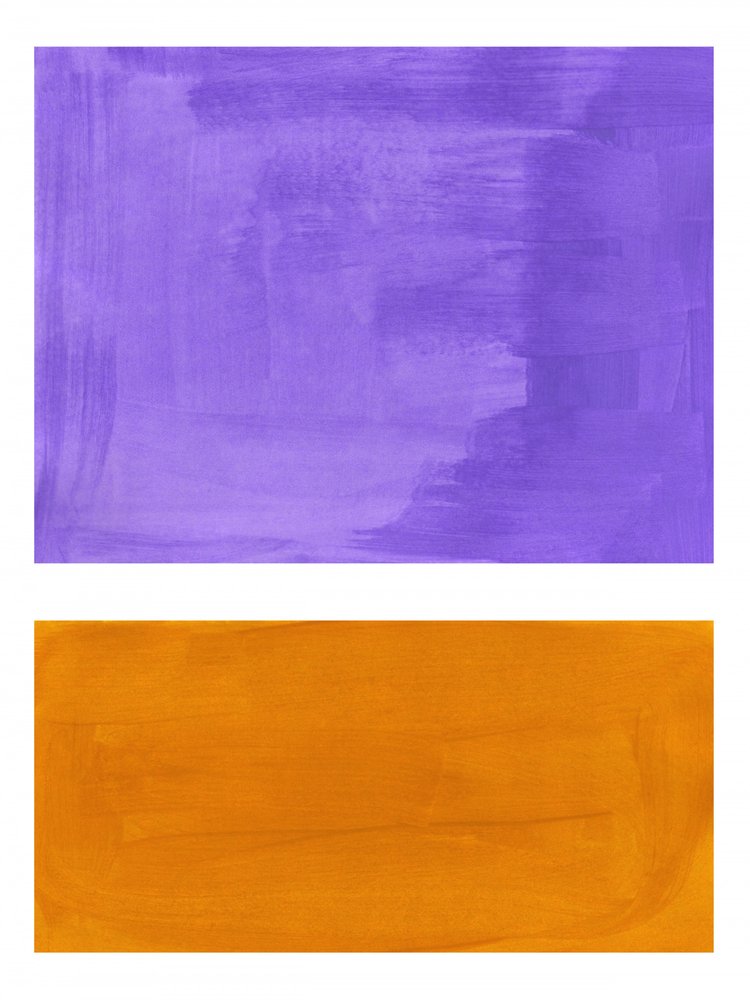 Purple Orange Abstract Texture by Ejaaz Haniff