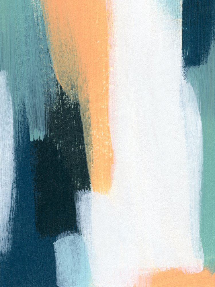 Teal Orange Brushstrokes by Ejaaz Haniff