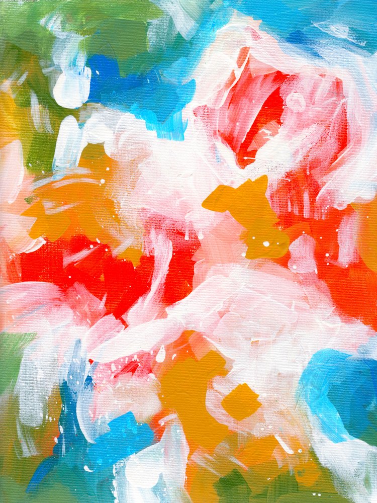 Vibrant Abstract Blooms by Ejaaz Haniff
