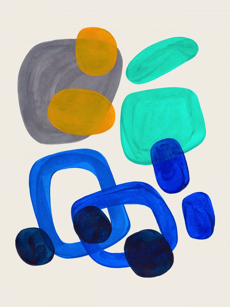 Vibrant Abstract Shapes by Ejaaz Haniff