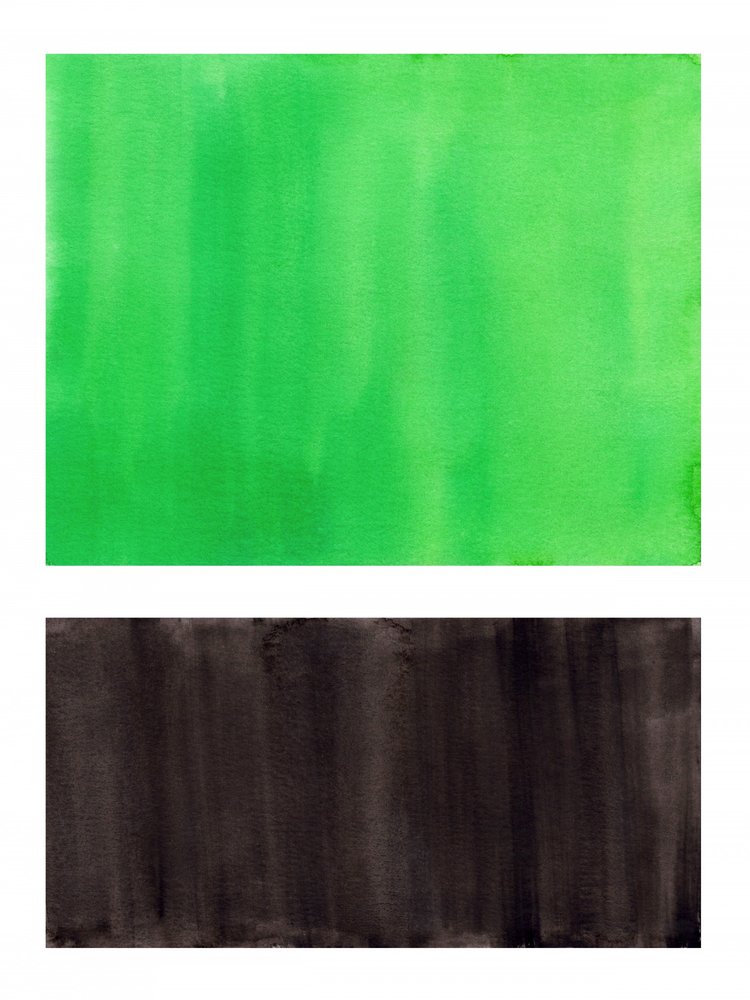 Vibrant Green Black Abstract by Ejaaz Haniff