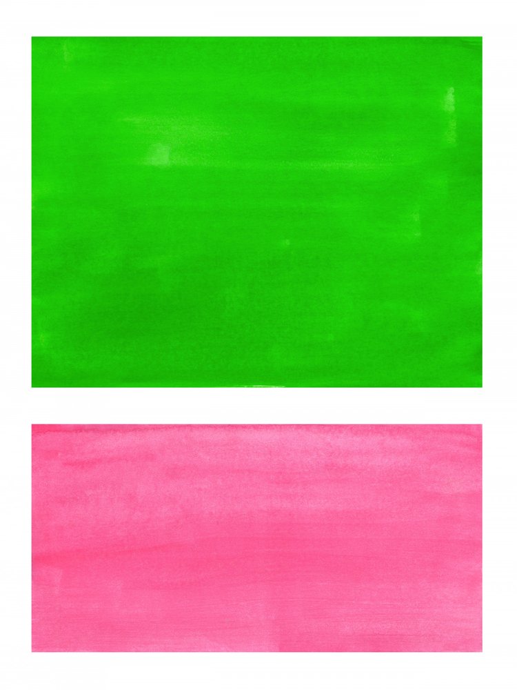 Vibrant Green Pink Blocks by Ejaaz Haniff