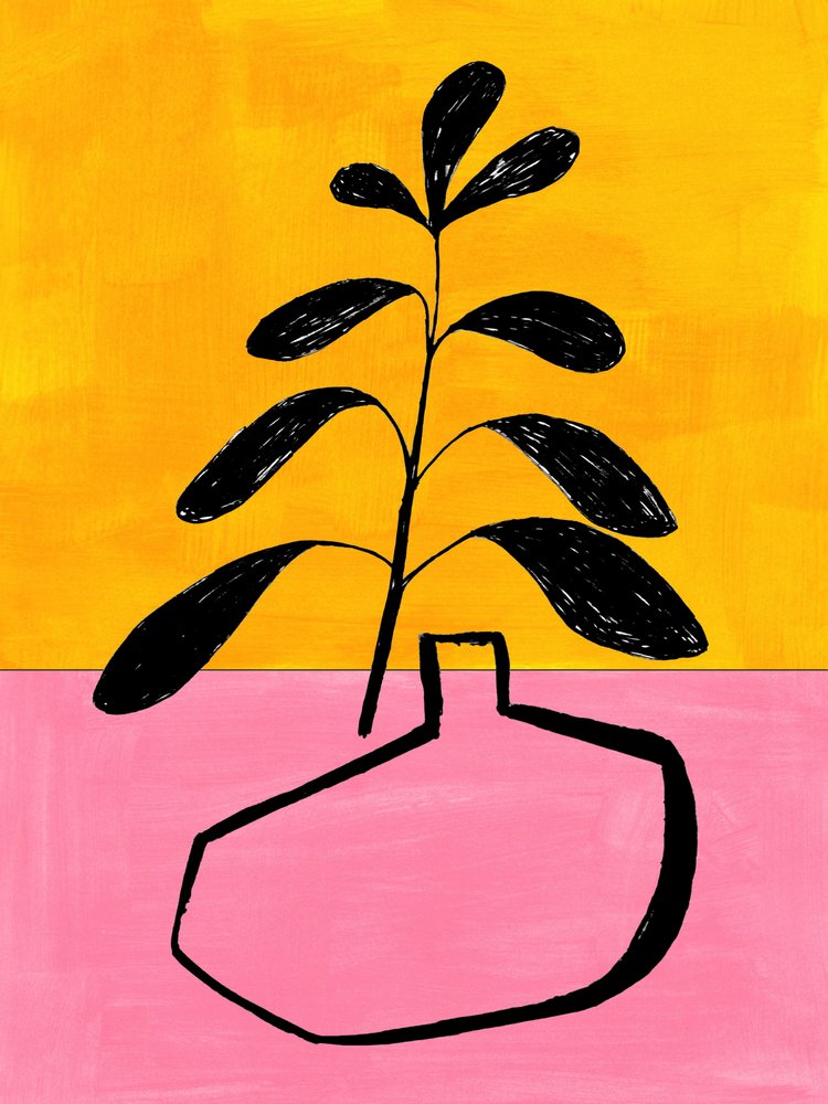 Vibrant Potted Plant by Ejaaz Haniff