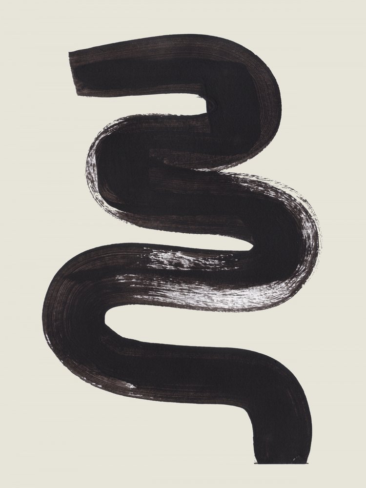 Wavy Black Stroke by Ejaaz Haniff