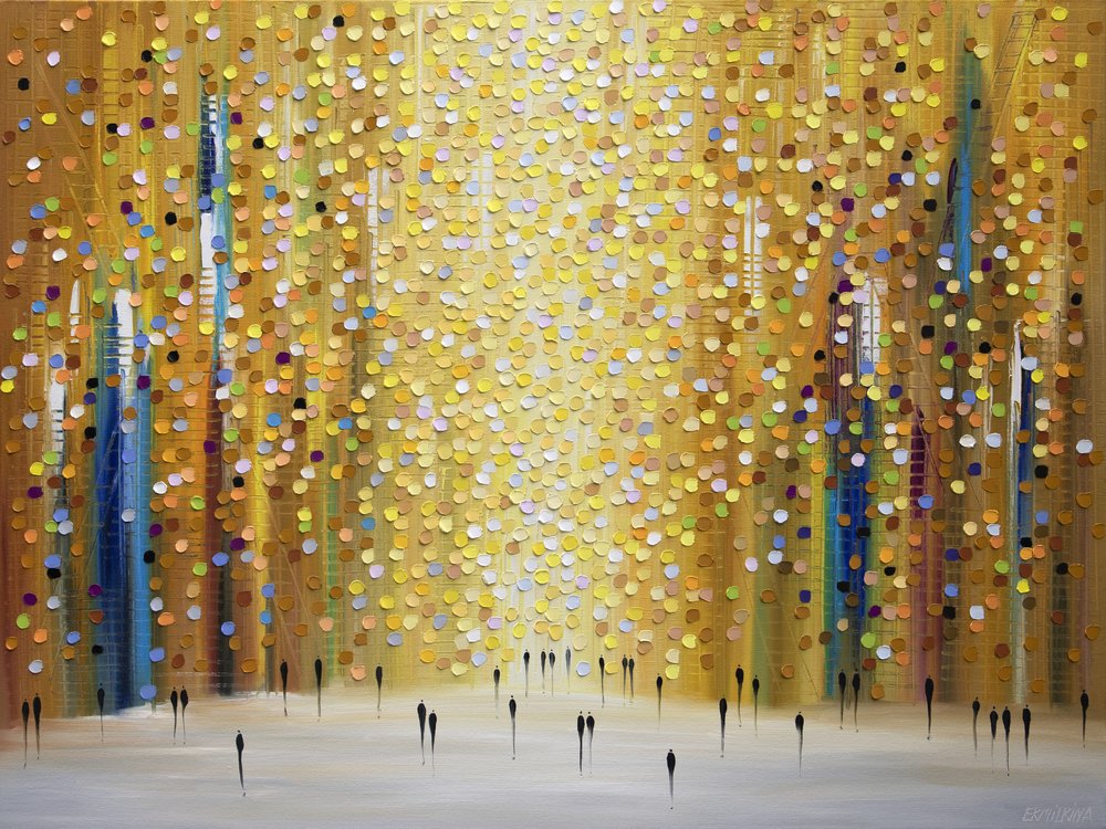 Golden City Path by Ekaterina Ermilkina