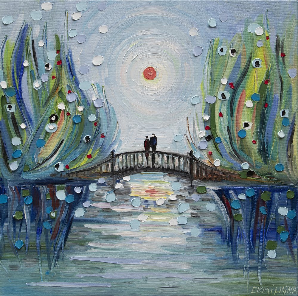 Romantic Bridge Couple by Ekaterina Ermilkina