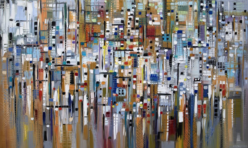 Vibrant City Lights by Ekaterina Ermilkina