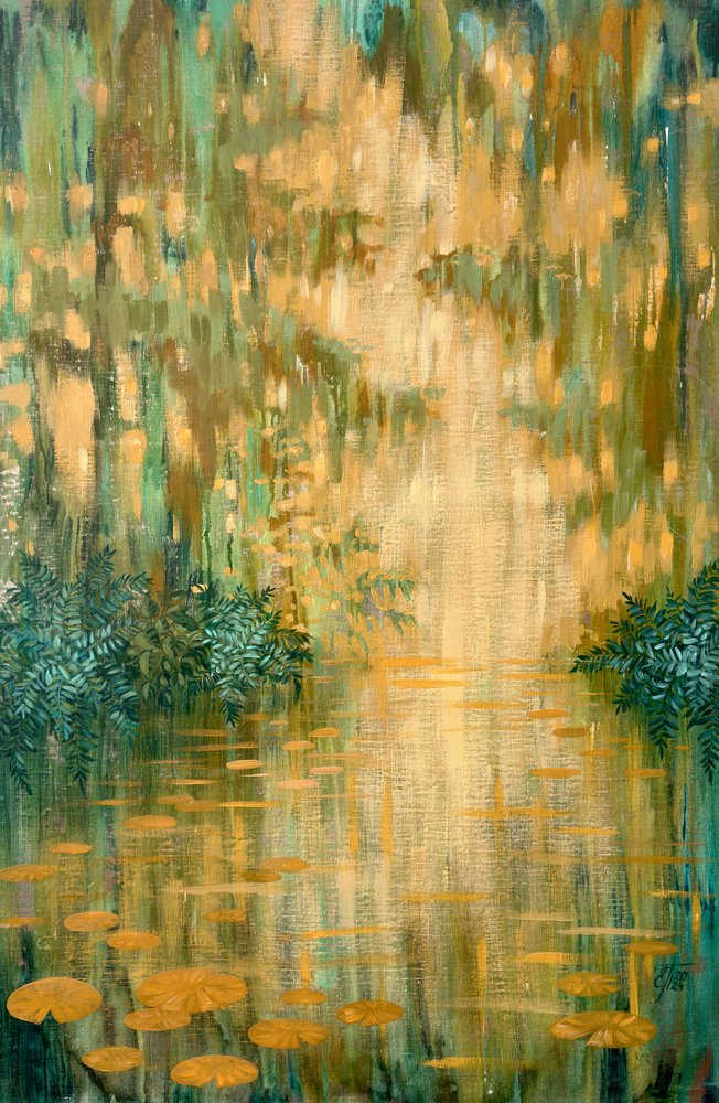 Golden Pond Reflections by Ekaterina Prisich