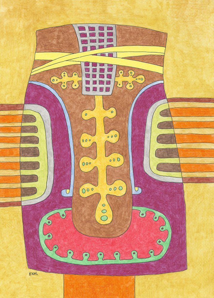 Primitive Abstract Design by Elena Khomutova-Miller