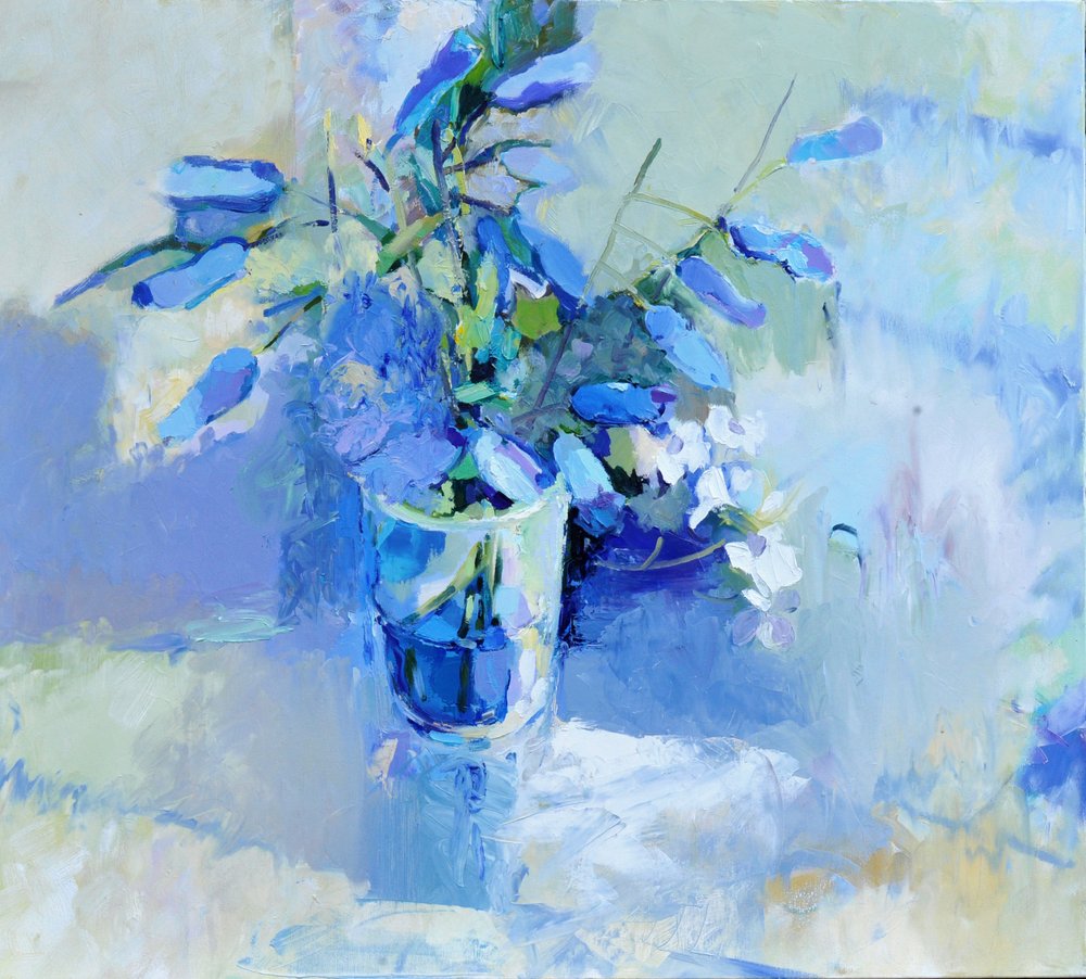 Serene Blue Bouquet by Elena Shraibman