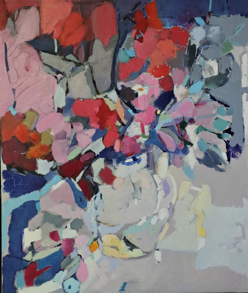 Vibrant Abstract Bouquet by Elena Shraibman