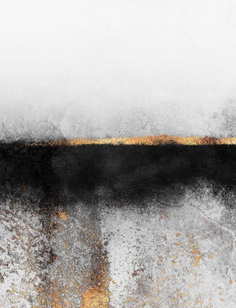Abstract Gold Line by Elisabeth Fredriksson