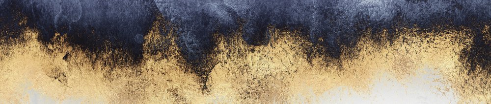 Gilded Midnight Abstract by Elisabeth Fredriksson