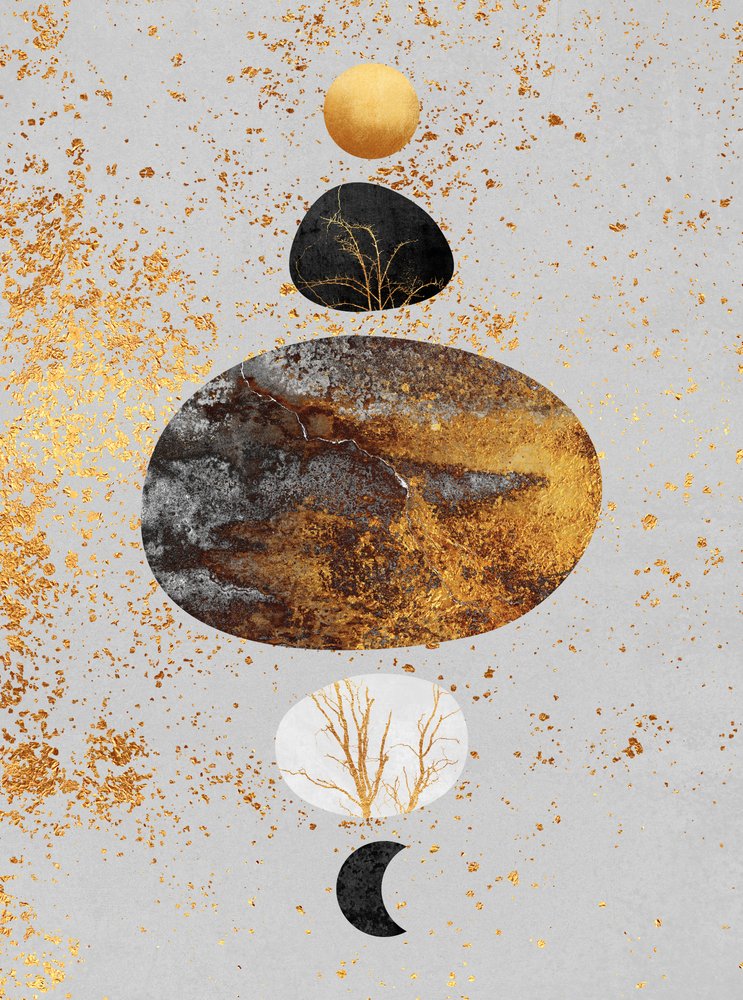 Golden Celestial Balance by Elisabeth Fredriksson