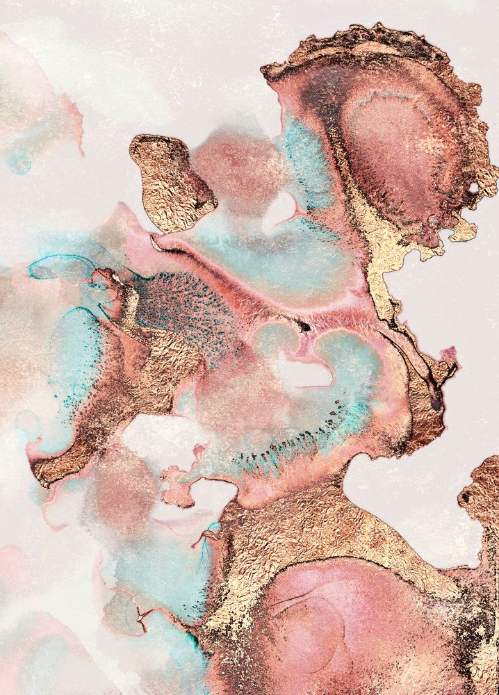 Liquid Gold and Teal by Elisabeth Fredriksson