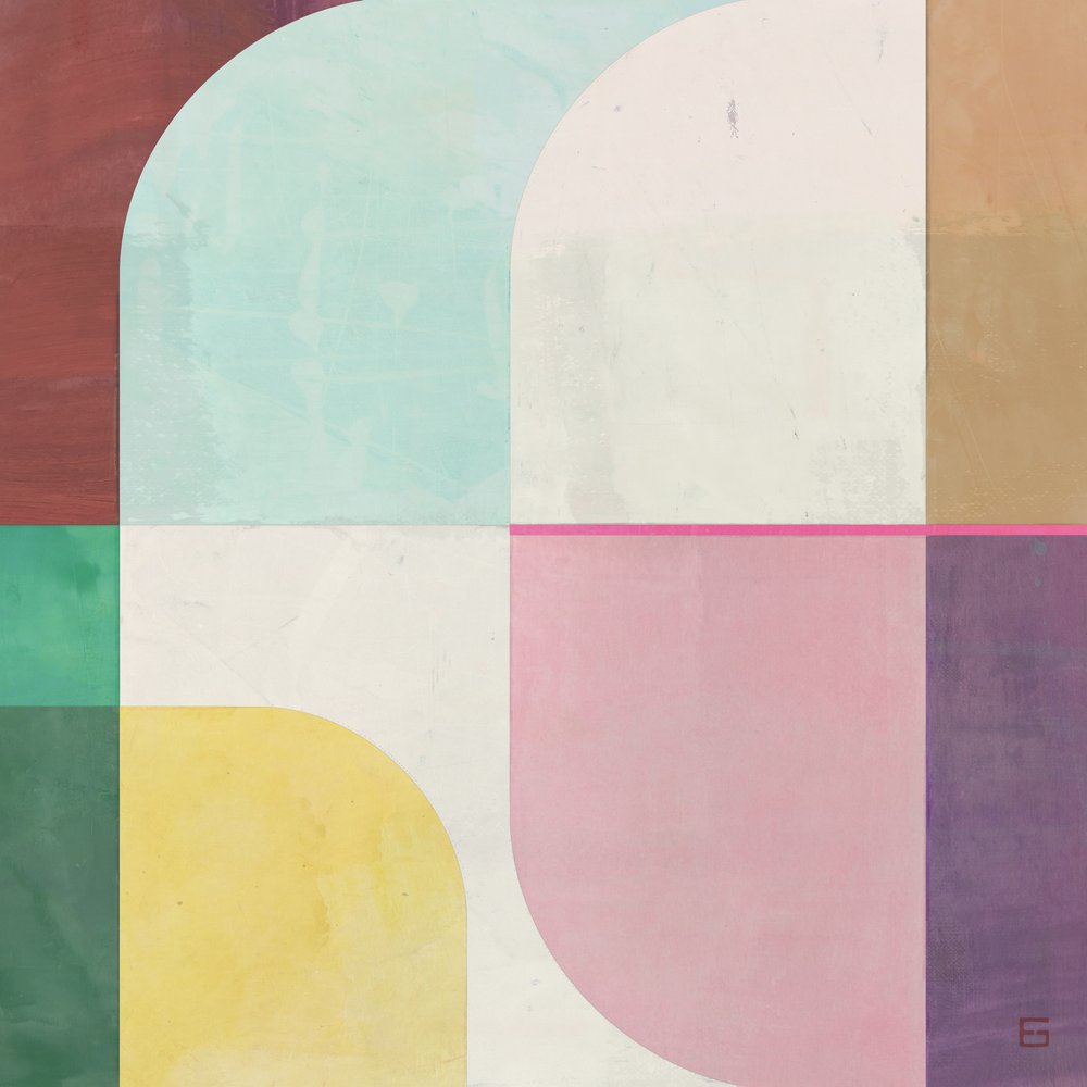 Colorful Geometric Arches by Ellen Greup