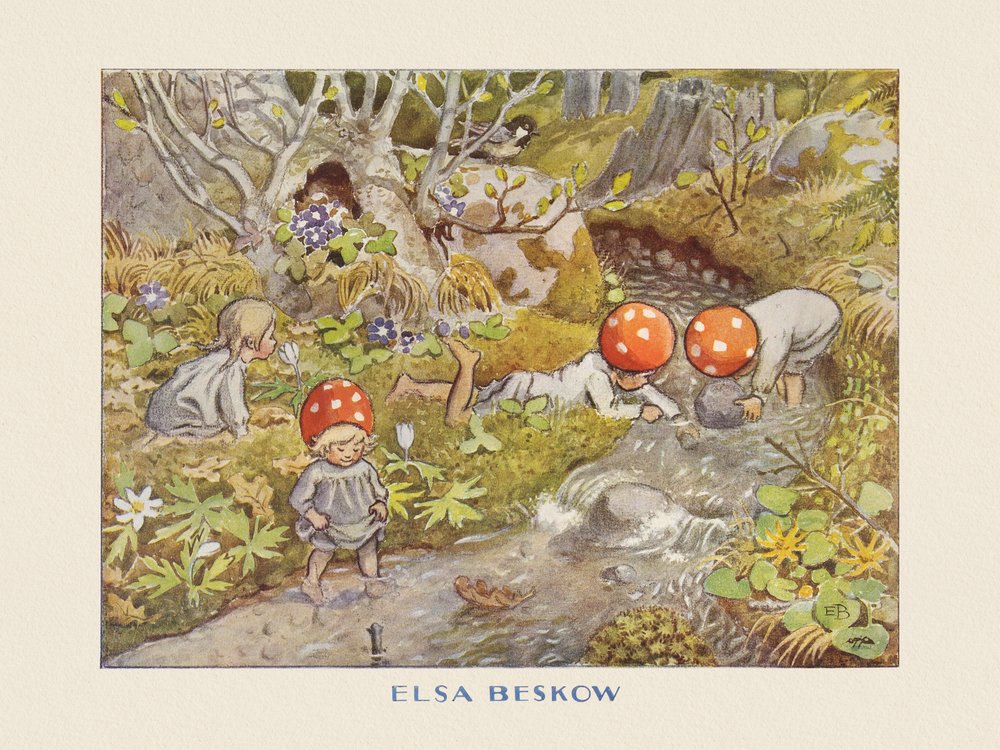 The Tomte Children Stream by Elsa Beskow