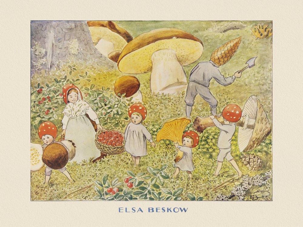 The Children of the Forest - Mushroom Kids by Elsa Beskow