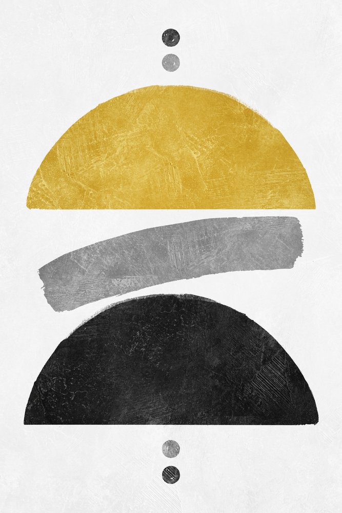 Abstract Gold Shapes by Ema Paraschiv