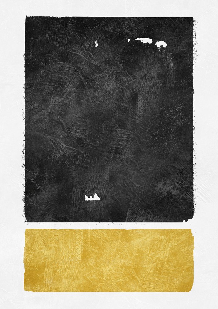 Black Gold Abstract by Ema Paraschiv