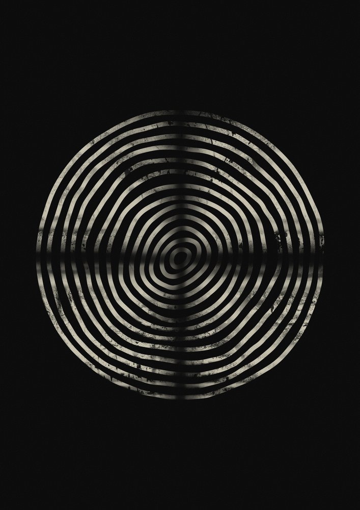 Dark Concentric Rings by Ema Paraschiv