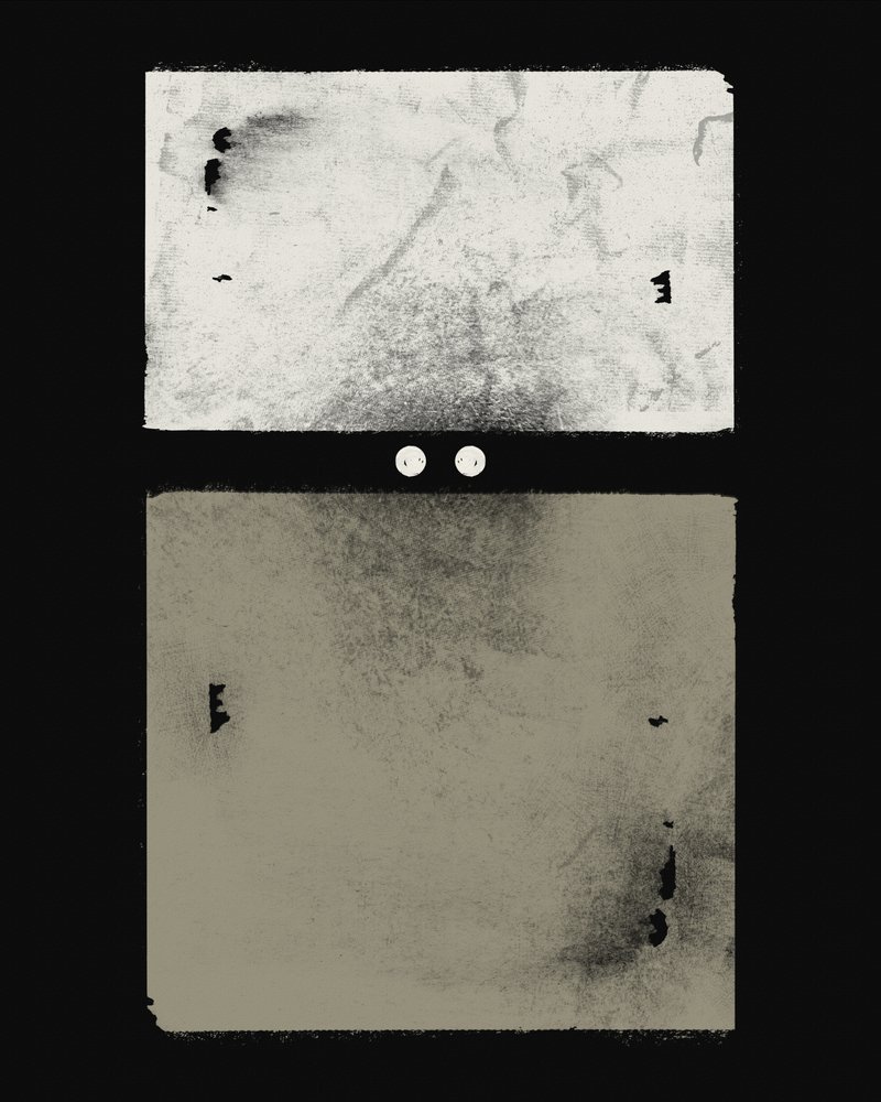 Distressed Tonal Abstract by Ema Paraschiv