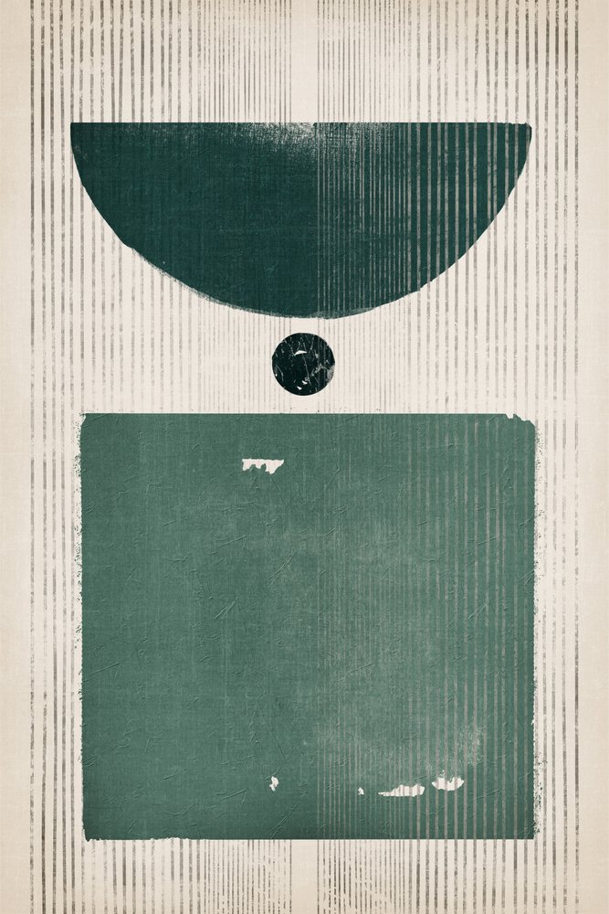 Green Geometric Balance by Ema Paraschiv
