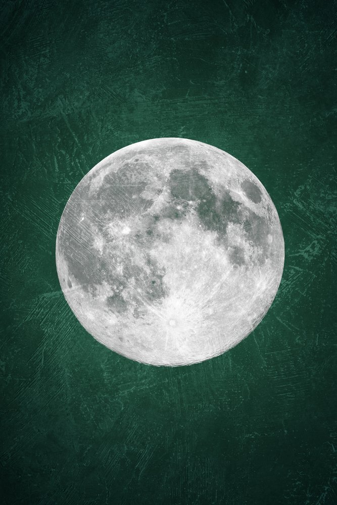 Mystic Green Moon by Ema Paraschiv