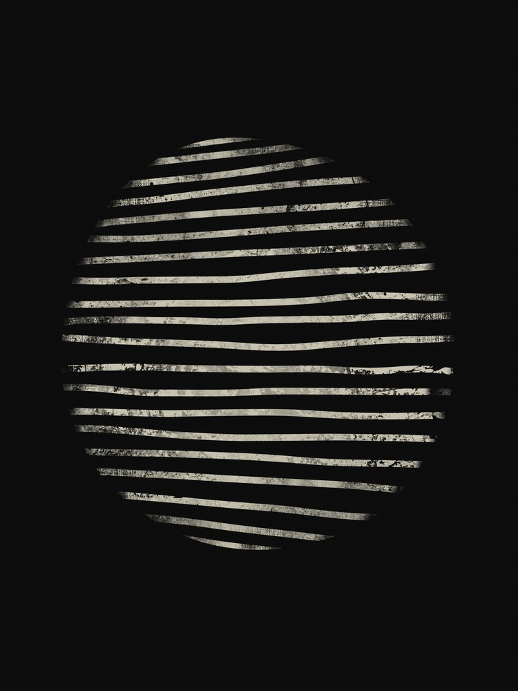 Striped Circle Shadow by Ema Paraschiv