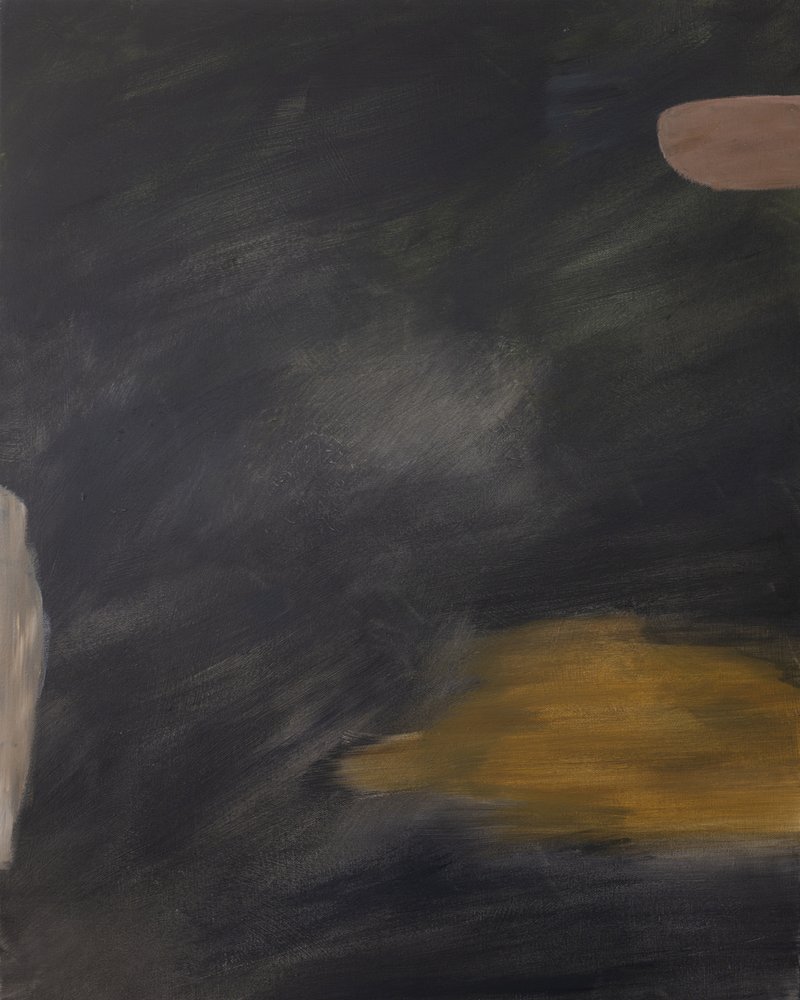Dark Gold Abstract by Emily Tingey