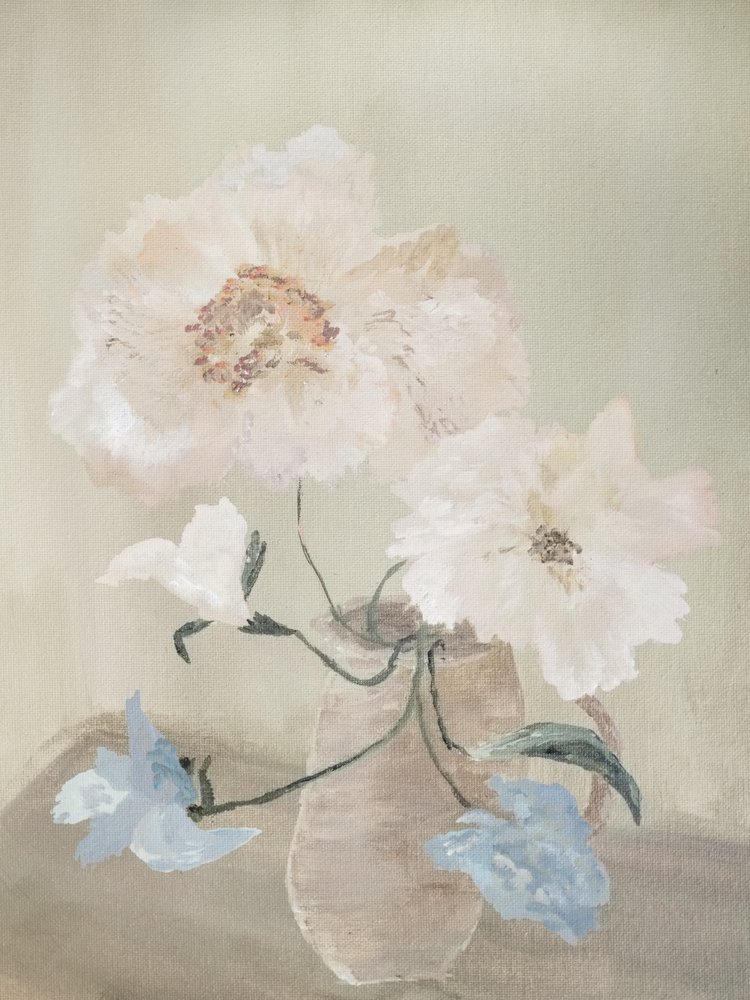 Delicate Floral Still Life by Emily Tingey