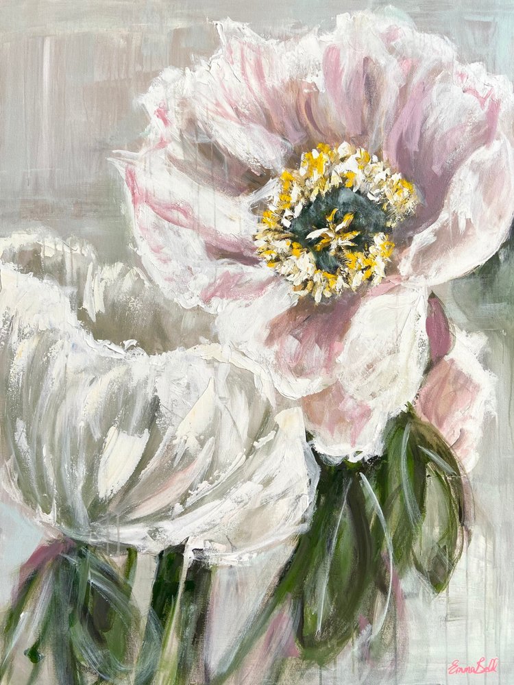 Soft Pink Peonies by Emma Bell