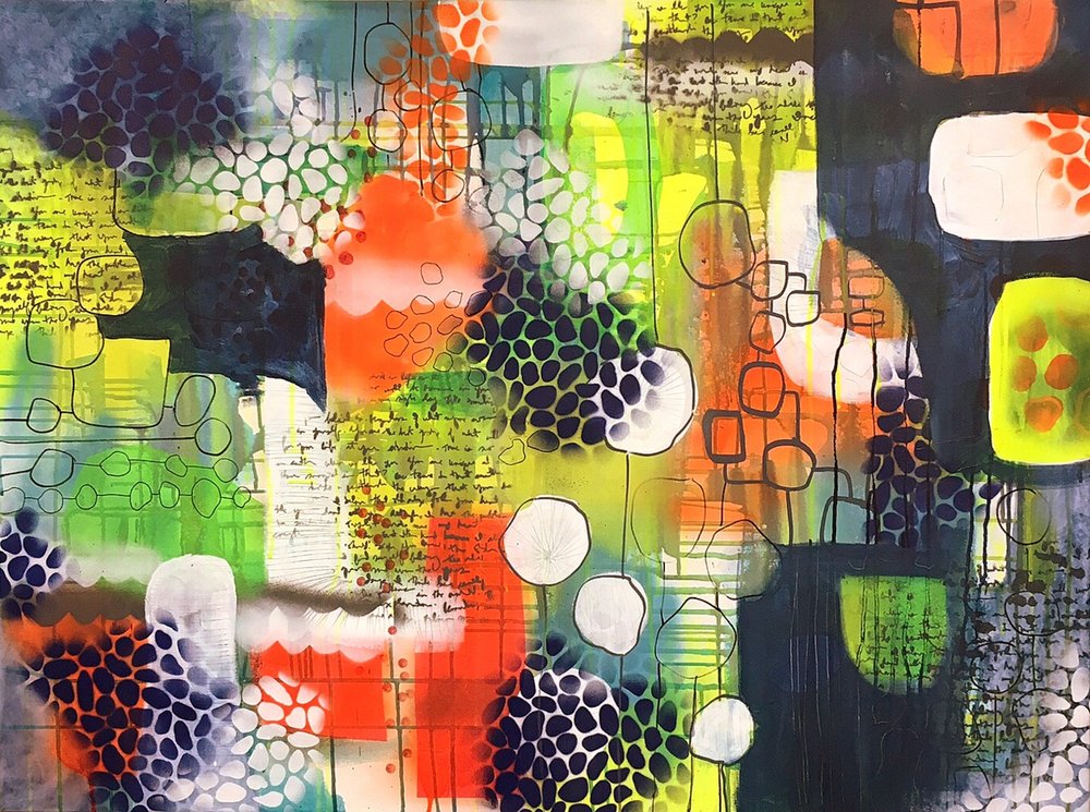 Vibrant Abstract Layers by Eva Vig