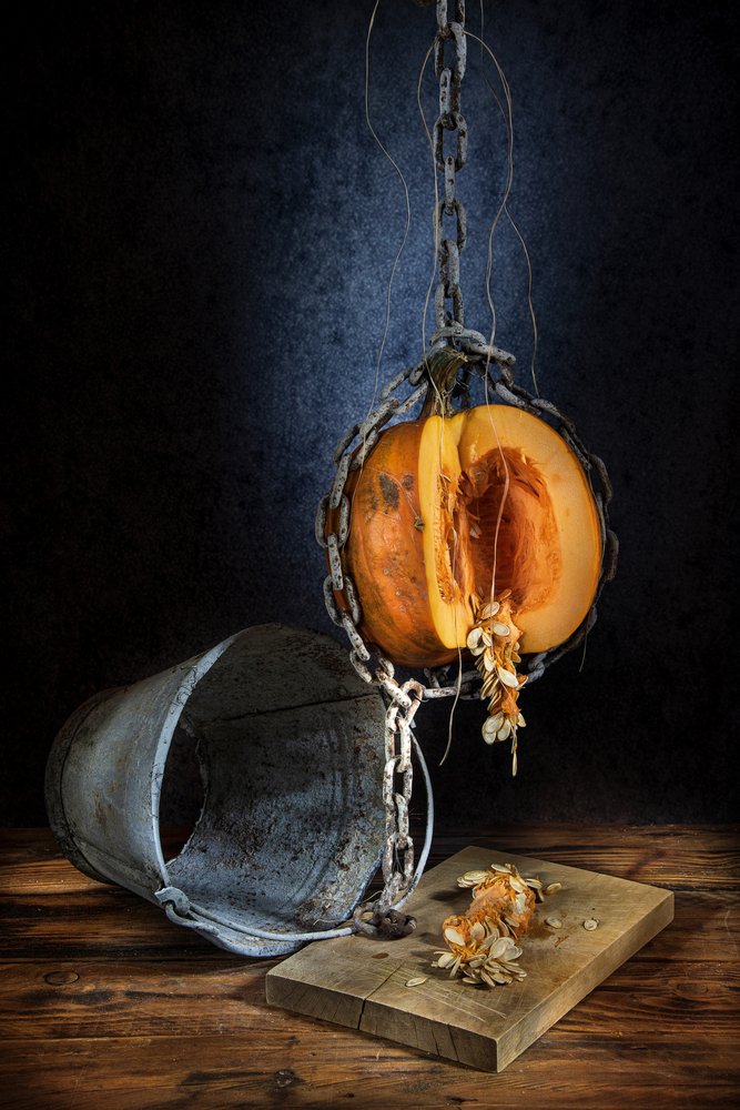 Moody Harvest Pumpkin by Felice Angelino