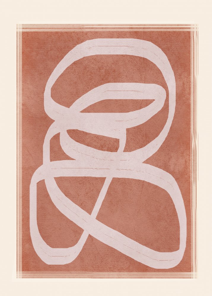 Abstract Terracotta Loops by Flow Line
