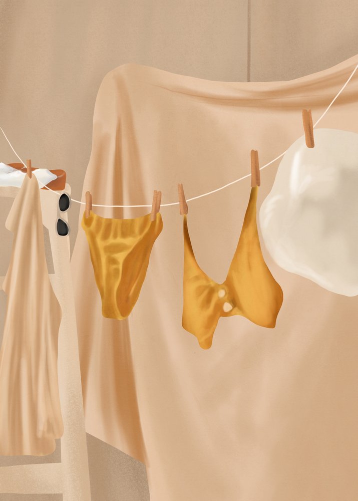 Golden Summer Laundry by Flow Line