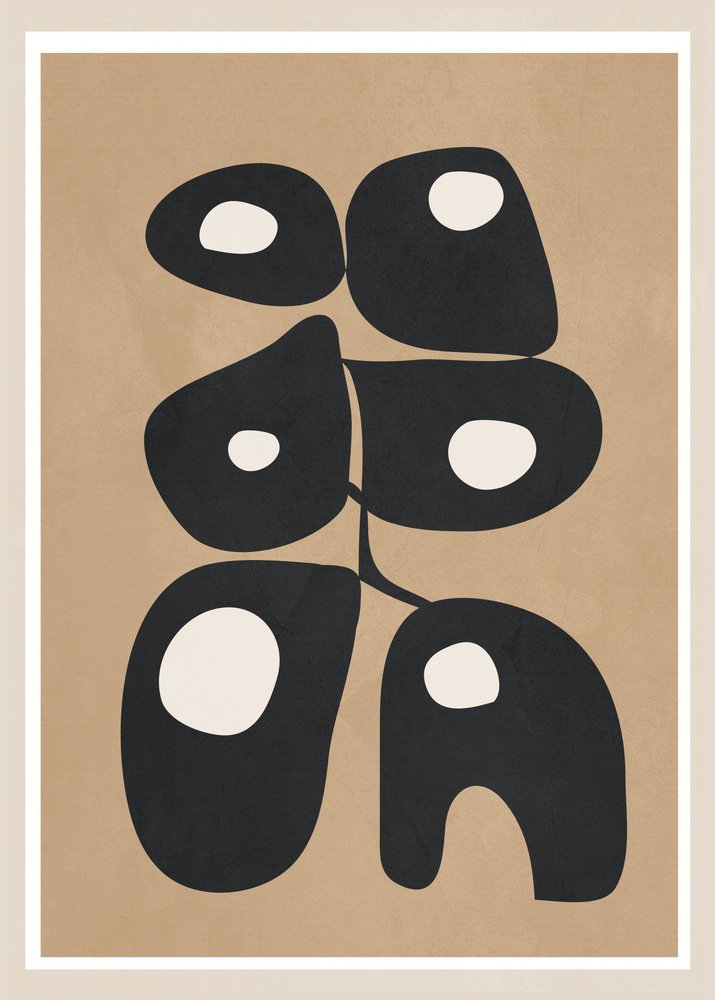Mid-Century Organic Abstract by Flow Line