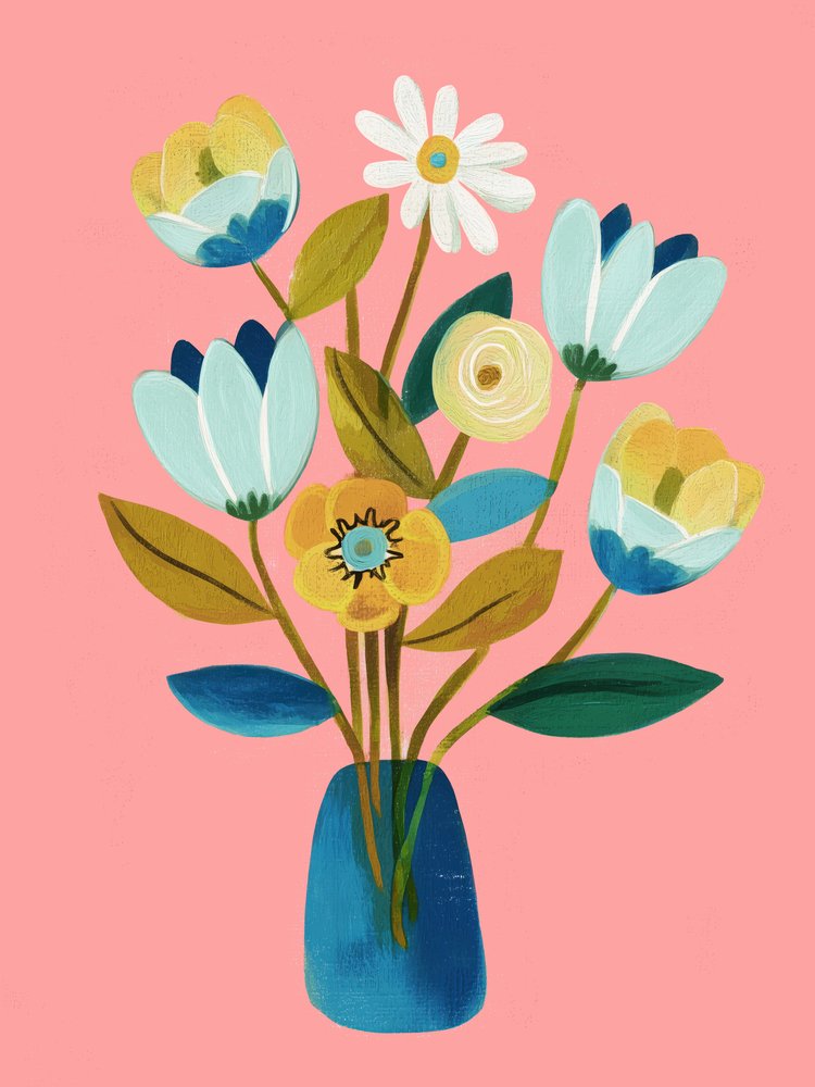 Whimsical Floral Bouquet by Flow Line