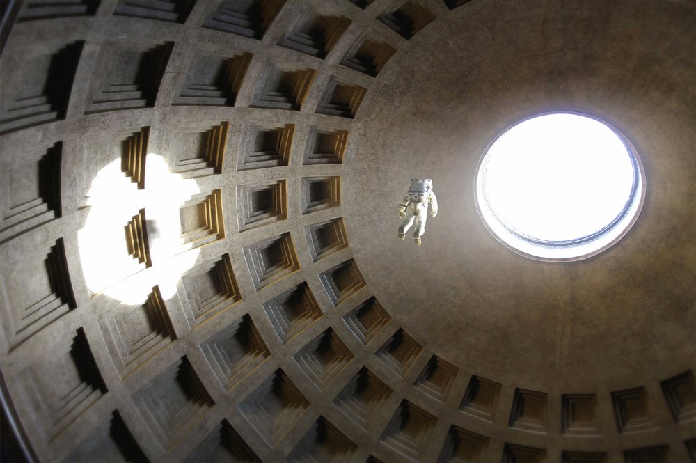 Astronaut In Ancient Dome by Fran Rodríguez