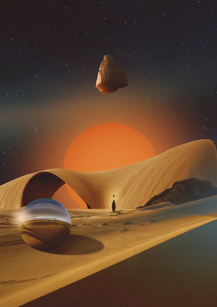 Cosmic Desert Journey by Fran Rodríguez