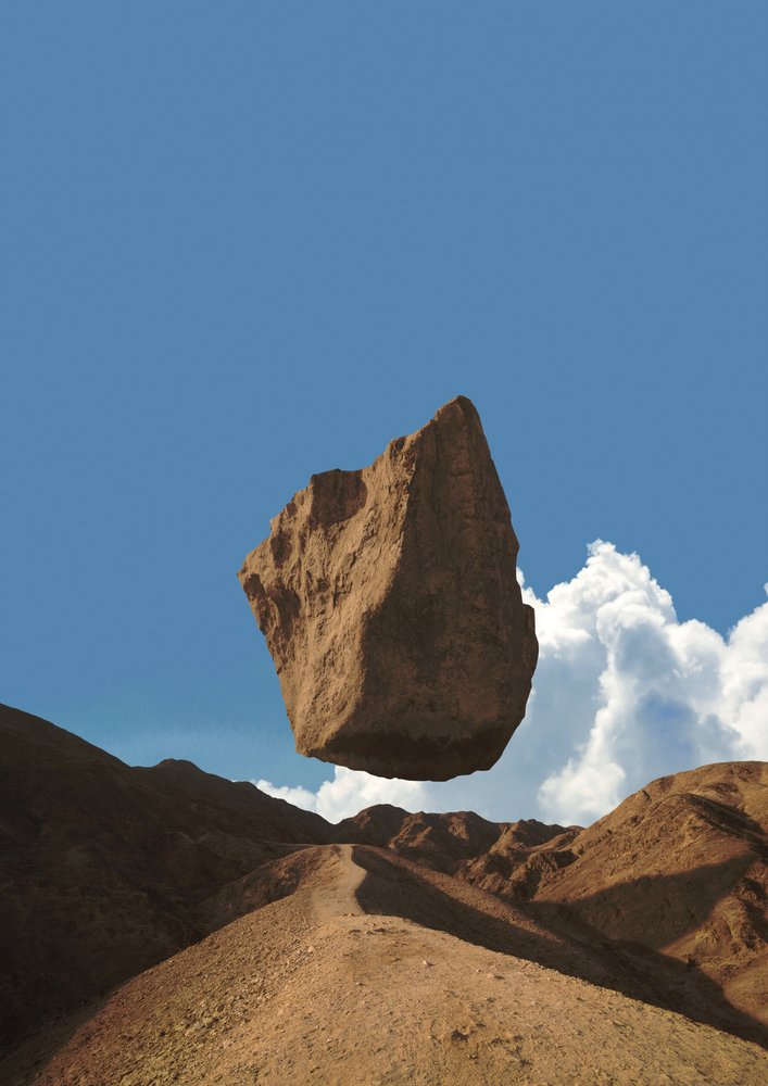 Floating Desert Rock by Fran Rodríguez