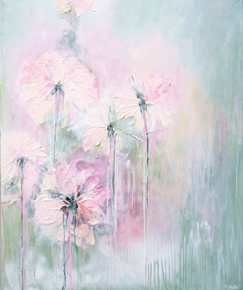 Soft Pastel Blooms by Françoise Wattré