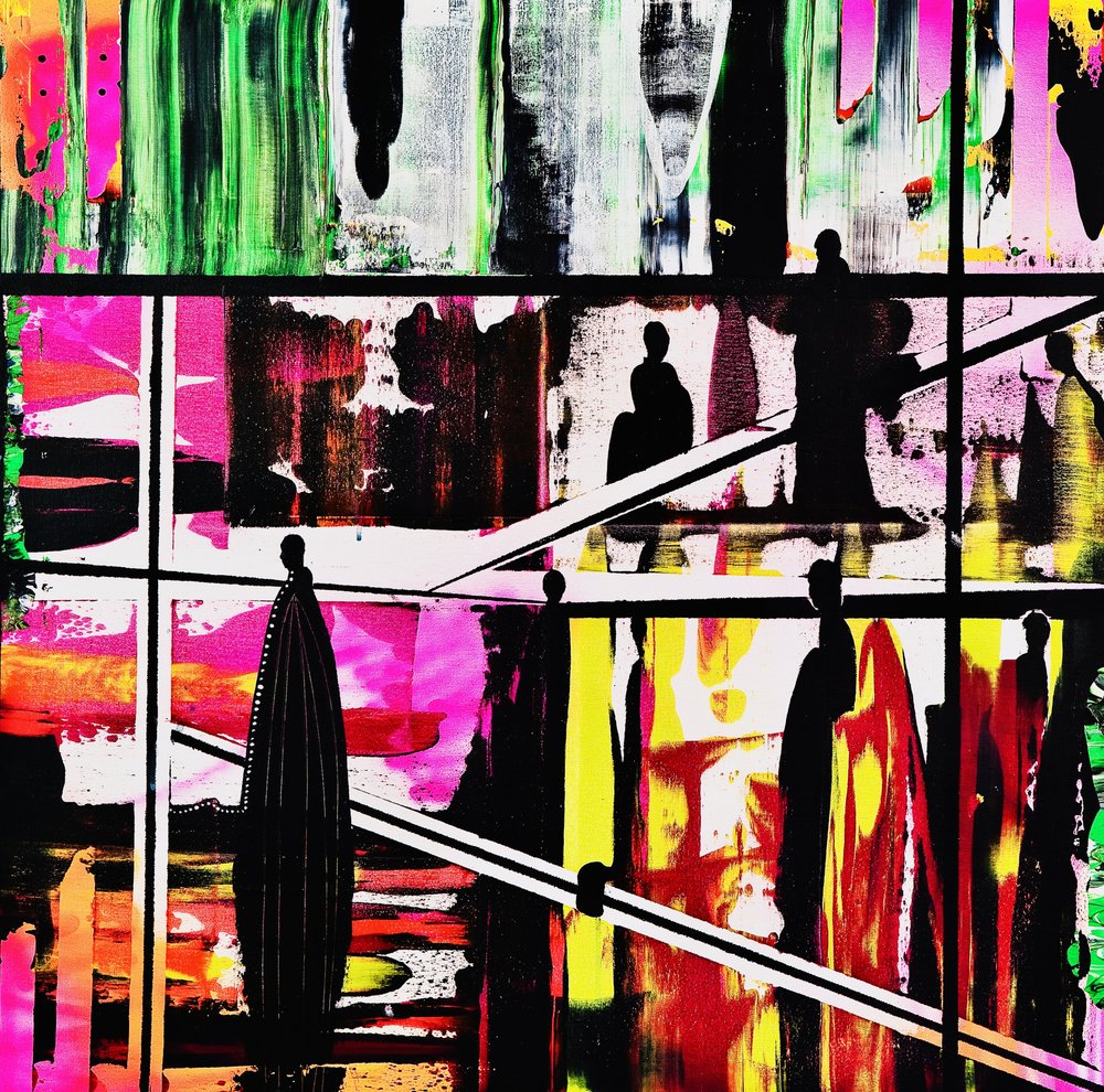 Abstract City People by Fredrik Olsen