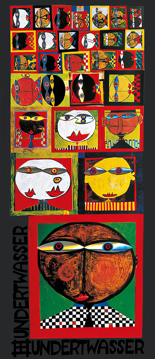 We Live in Paradise by Friedensreich Hundertwasser