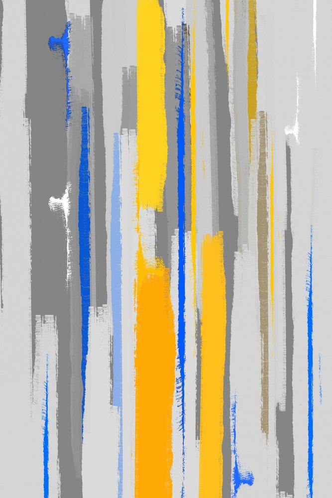 Vibrant Abstract Stripes by Fun Qui