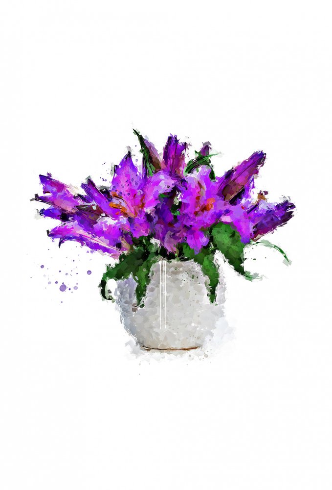Vibrant Purple Bouquet by Fun Qui