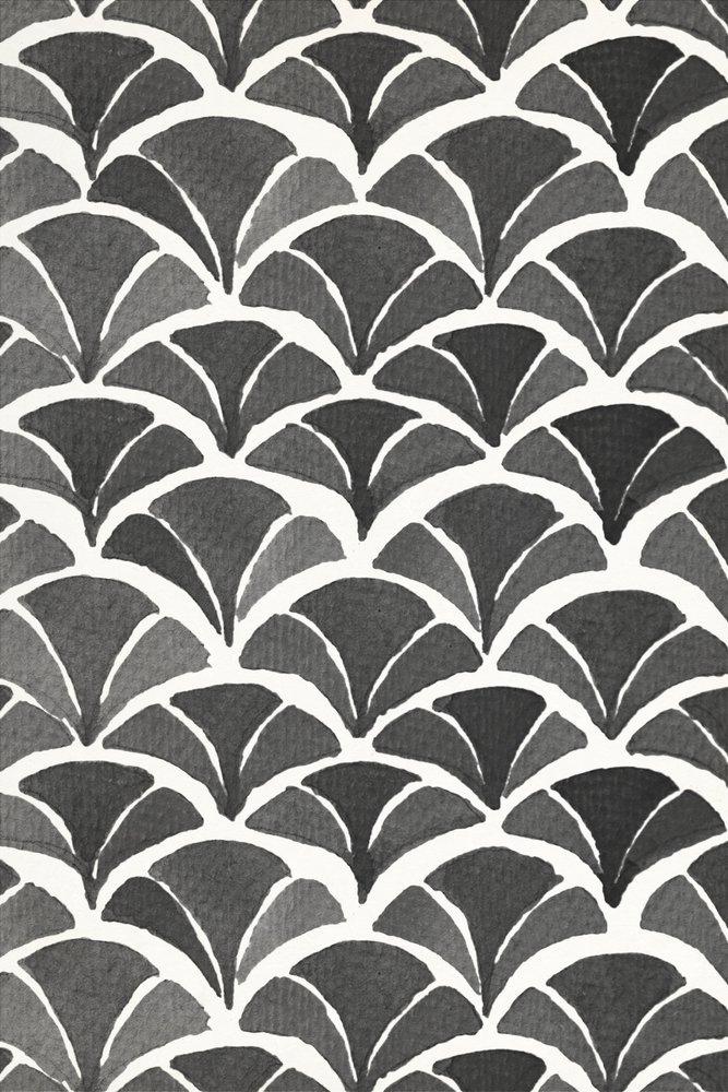 Watercolor Fan Pattern by Fun Qui
