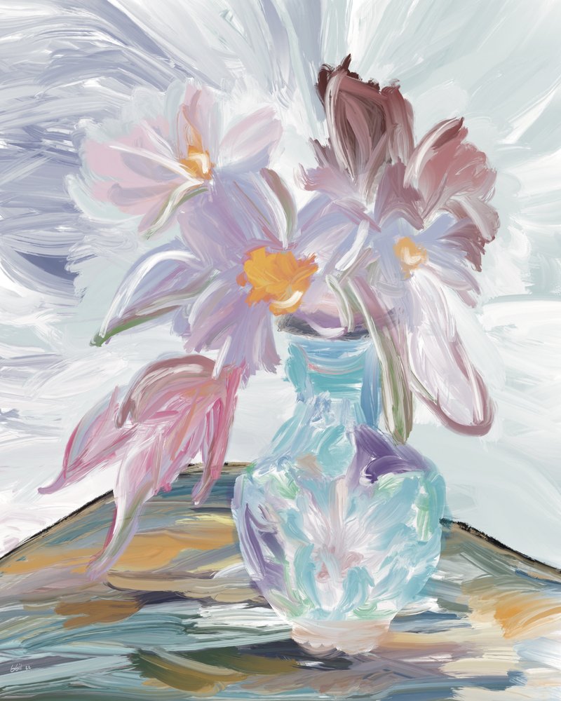 Abstract Floral Still Life by GIovanna Gil Alves